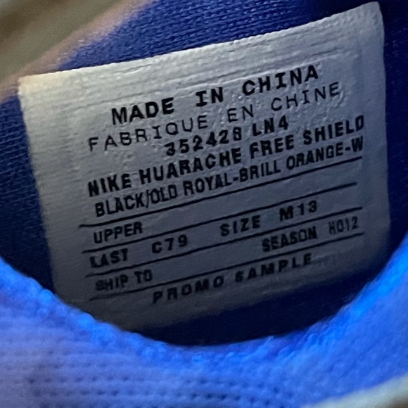 RARE Nike NYC Huarache Free Shield Promo Sample 13 - Picture 8 of 10